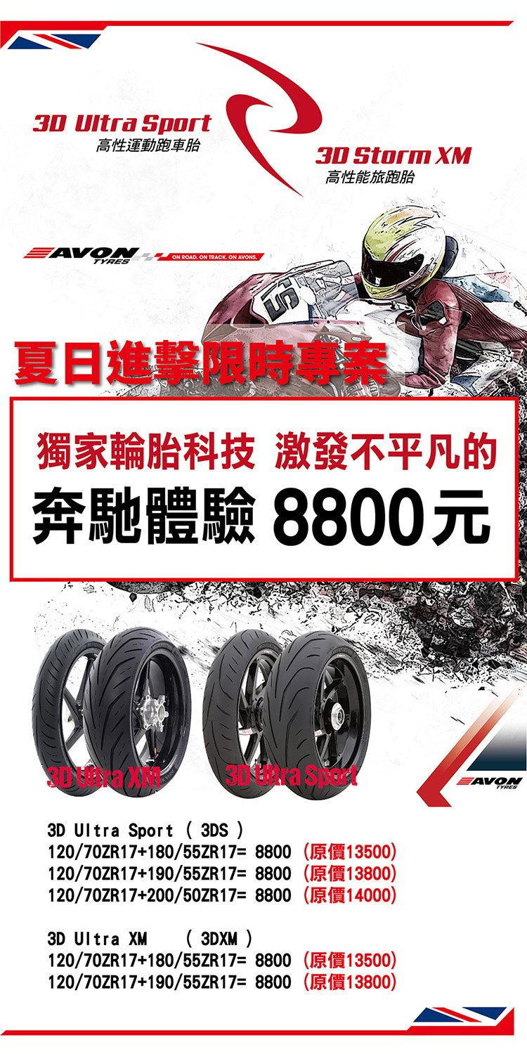 Avon Tyre Taiwan 英國亞方輪胎